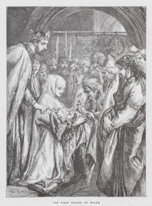 Le premier prince de Galles (gravure) - English School