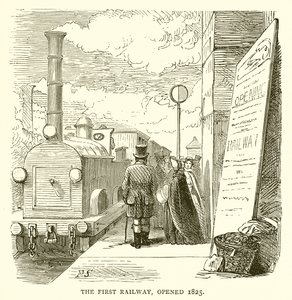 Le Premier Chemin de Fer, ouvert en 1825 - English School