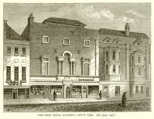 La première Royal Academy; vers 1740 - English School