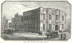 Le collège Firth et ses écoles (gravure)