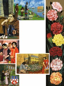 Les Fleurs Qui Éclosent : Œillets Brillants - English School