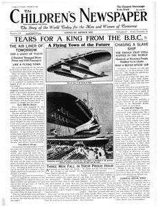 La ville volante du futur, première page de 