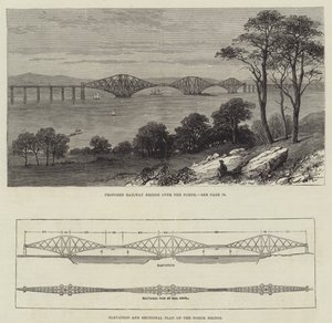 Le pont du Forth (gravure) - English School