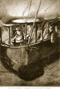 La gondole avant du dirigeable Zeppelin, 1914-19 - English School