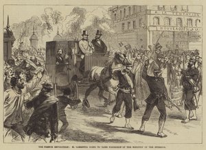 La Révolution française, M. Gambetta allant prendre possession du ministère de l