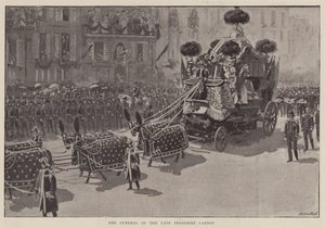 Les funérailles de feu le président Carnot (litho) - English School
