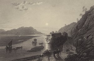 Le Gange entrant dans les plaines près de Haridwar - English School