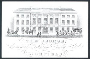 The George, hôtel commercial et familial, carte de visite - English School