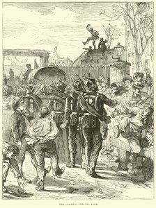Les Allemands quittant Paris, mars 1871 - English School