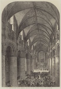 Festival musical de Gloucester, la nef de la cathédrale, vue vers l