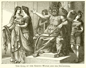Les Dieux du Nord--Wotan et ses filles - English School