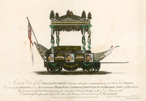 Le Grand Char Funèbre du Vice-Amiral Lord Viscount Nelson - English School