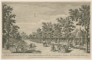 La grande promenade sud dans les jardins de Vauxhall