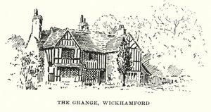 The Grange, Wickhamford (lithographie) - English School