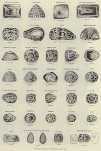 Les grands diamants du monde (gravure) - English School