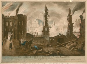 Le Grand Incendie de Londres en l