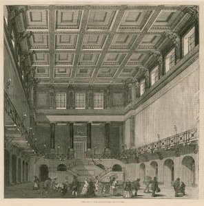 La grande salle, gare de Euston Square, Londres - English School