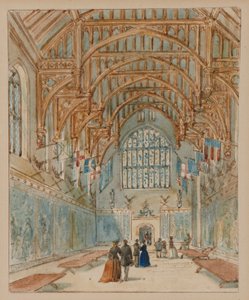 La Grande Salle, Palais de Hampton Court, c.1860-70 - English School