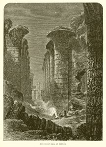 La grande salle à Karnak - English School