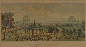 La Grande Exposition Internationale, vue des jardins horticoles, 1851 - English School