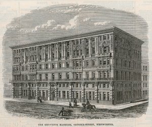 Les Grosvenor Mansions, Victoria Street, Westminster, Londres - English School