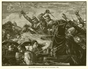Les gardes chargeant les canons à Kassassin, 1882