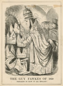 Le Guy Fawkes de 1850 - English School