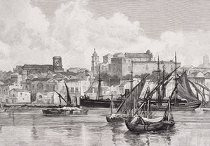 Le port, Brindisi, Italie, de 