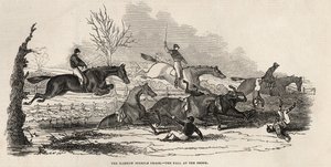 La course de steeple-chase de Harrow : La chute au ruisseau, de 
