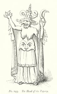 Le chef de la papauté (gravure) - English School