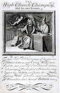 Le Champion de la Haute Église et ses deux Seconds, 1709 - English School