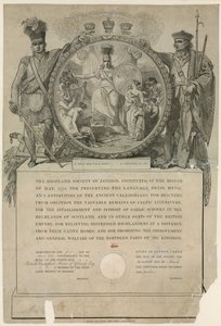 La Société des Highlands de Londres. Instituée en 1778 - English School