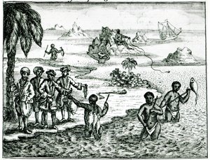 La manière de pêcher des Hottentots - English School
