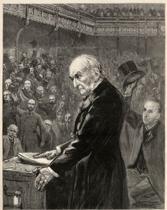 La Chambre des communes, 13 février 1893 : William Ewart Gladstone, Premier ministre libéral, présente le deuxième projet de loi sur l