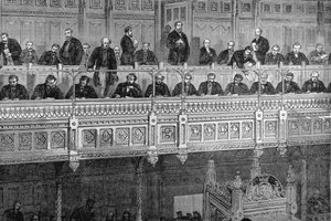La Chambre des communes : la galerie des reporters, de 