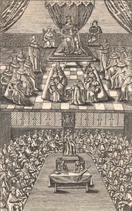 La Chambre des Lords et la Chambre des Communes sous le roi Charles Ier, c.1640 - English School