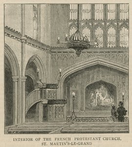 Les Huguenots en Angleterre : Intérieur de l