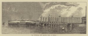 Le dock de levage hydraulique à Bombay (gravure)