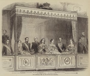 La loge impériale au théâtre de Stuttgart (gravure) - English School