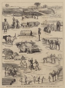 La famine en Inde, croquis dans les districts touchés, par un membre du personnel de secours contre la famine - English School