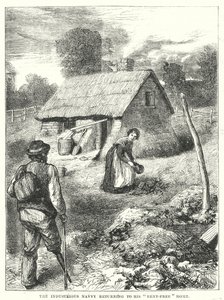 Le Navvy Industriel retournant à sa Maison "Sans Loyer" - English School