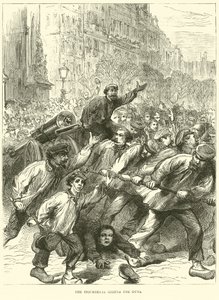 Les insurgés saisissant les canons, mars 1871 - English School