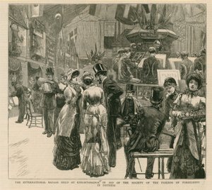 Le bazar international tenu à Knightsbridge au profit de la société des amis des étrangers en détresse - English School