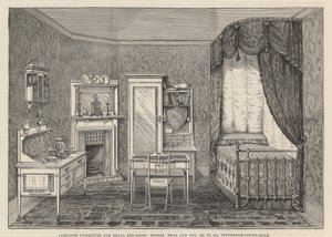 Exposition internationale de la santé : Mobilier complet pour petite chambre - English School
