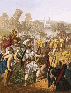Les Israélites entourant les murs de Jéricho - English School
