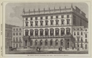 Club Junior Carlton, Pall Mall, M. David Brandon, Architecte (gravure)