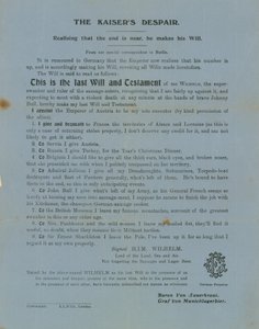Le désespoir du Kaiser - English School
