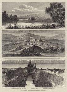 Les travaux hydrauliques de Kimberley, champs de diamants, Afrique du Sud - English School
