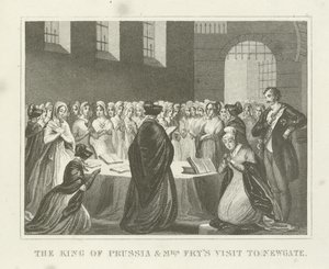 Le roi de Prusse et la visite de Mme Fry à Newgate - English School
