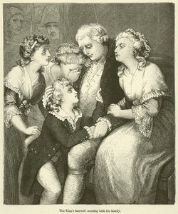 Les adieux du roi à sa famille - English School